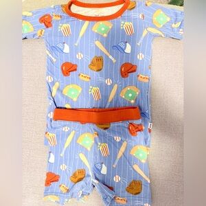 Little Sleepies 18-24 months Baseball Pajama Set
